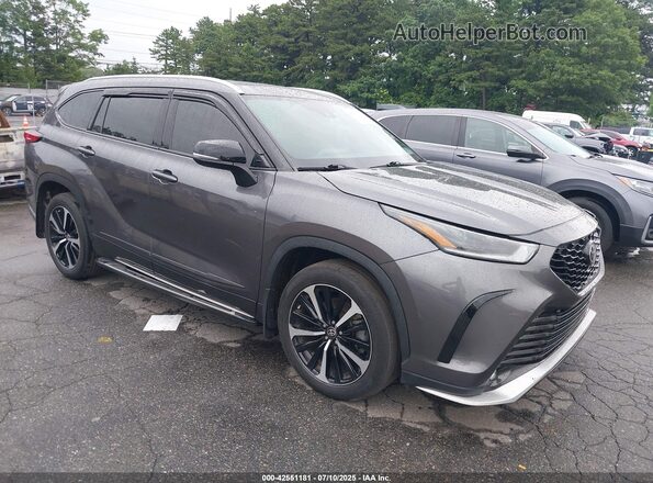 5TDLZRBH0MS080638 2021 TOYOTA HIGHLANDER Gray Առջևի աջ