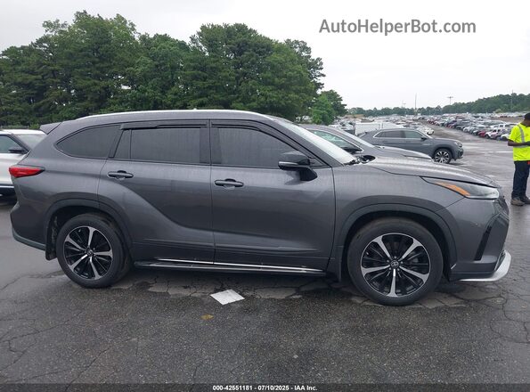 5TDLZRBH0MS080638 2021 TOYOTA HIGHLANDER Gray Սալոնի հետևի տեսք