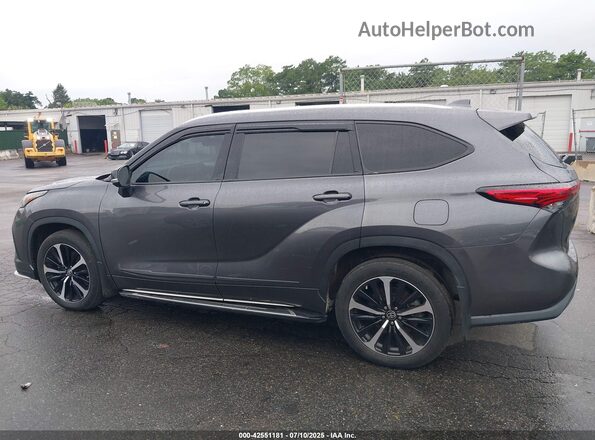 5TDLZRBH0MS080638 2021 TOYOTA HIGHLANDER Gray Սալոնի 360 աստիճան տեսք