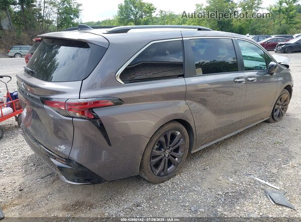 5TDXRKEC7MS065630 2021 TOYOTA SIENNA Gray Задня права чверть