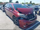 2017 Toyota Sienna Se Premium 8 Passenger Red vin: 5TDXZ3DCXHS895547