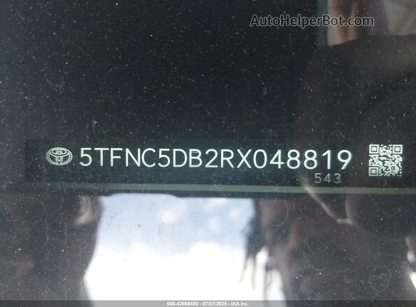 5TFNC5DB2RX048819 2024 TOYOTA TUNDRA HYBRID White Widok komory silnika