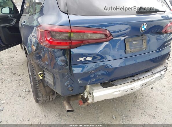5UXCR4C01L9D01593 2020 BMW X5 Blue Vista frontal