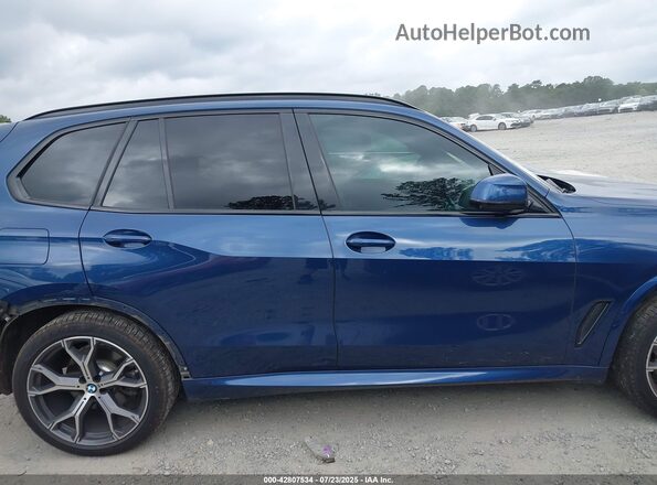 5UXCR4C01L9D01593 2020 BMW X5 Blue Vista interior trasera