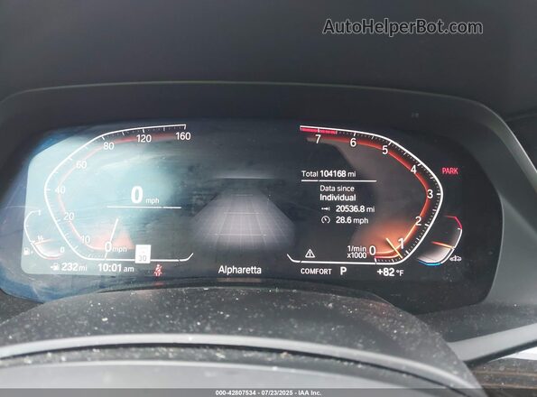 5UXCR4C01L9D01593 2020 BMW X5 Blue Vista de los asientos traseros