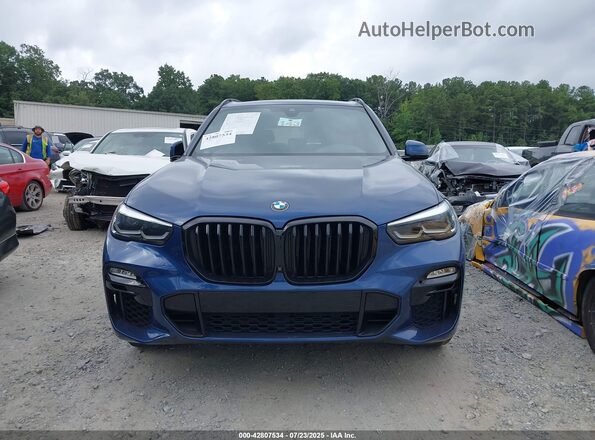 5UXCR4C01L9D01593 2020 BMW X5 Blue Vista del cuadro de instrumentos