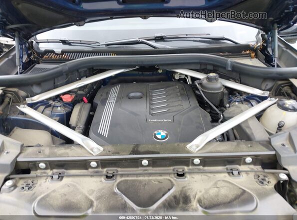 5UXCR4C01L9D01593 2020 BMW X5 Blue Vista trasera
