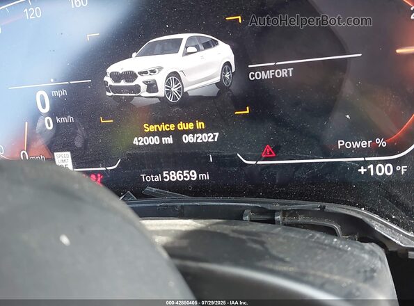5UXCY6C02N9J06794 2022 BMW X6 Белый Панорамный вид салона 360°