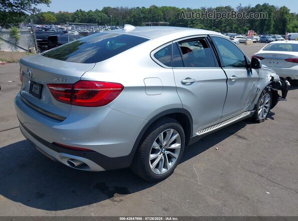 5UXKU2C34H0U28954 2017 BMW X6 Silver Հետևի աջ