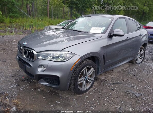 5UXKU6C51H0S99533 2017 BMW X6 Pewter Передняя левая четверть