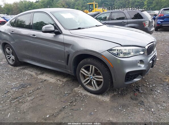 5UXKU6C51H0S99533 2017 BMW X6 Pewter Передняя правая четверть