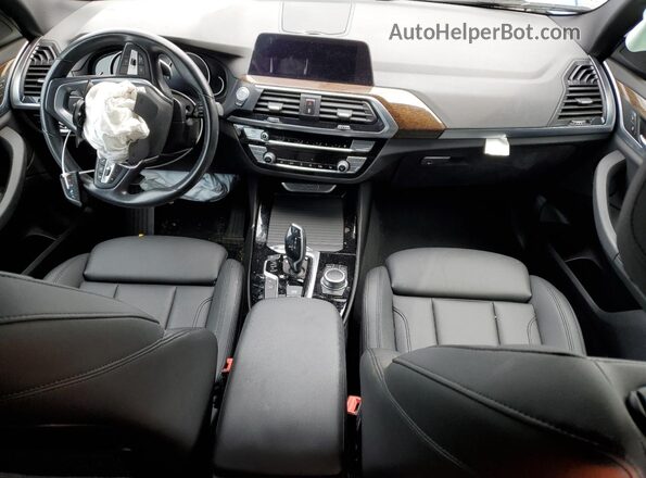 5UXTY5C03M9E16660 2021 BMW X3 Синий Вид панели приборов