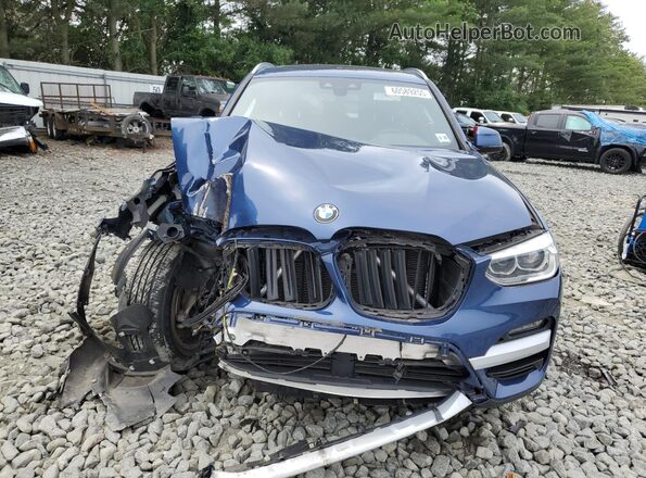5UXTY5C03M9E16660 2021 BMW X3 Синий Вид спереди