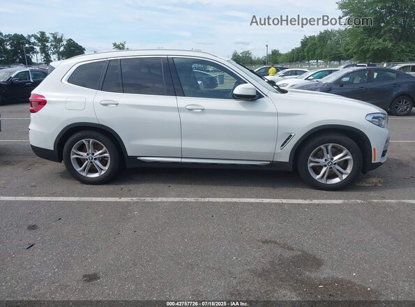 5UXTY5C09M9G40922 2021 BMW X3 White Առջևի աջ
