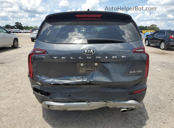 5XYP34HC9MG137059 2021 KIA TELLURIDE Серый Вид сзади