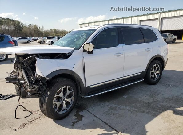 5XYP3DHC6MG132756 2021 KIA TELLURIDE Белый Передняя левая четверть