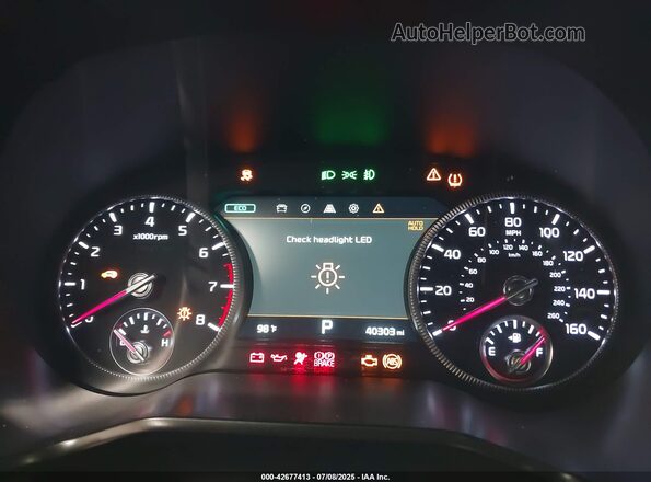 5XYP54HC3MG129095 2021 KIA TELLURIDE Gray უკანა სავარძლების ხედი