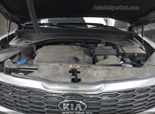 5XYP54HC3MG129095 2021 KIA TELLURIDE Gray უკანა ხედი