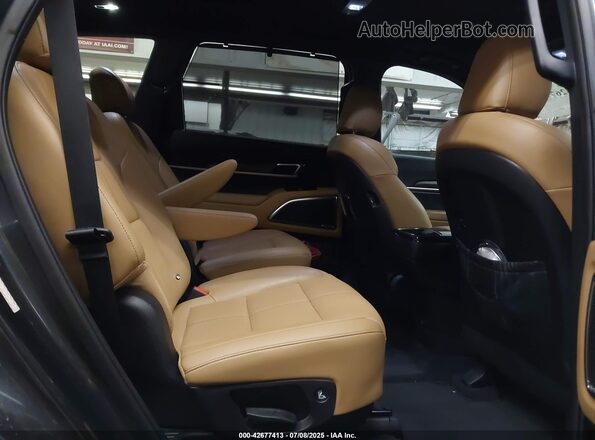 5XYP54HC3MG129095 2021 KIA TELLURIDE Gray VIN კოდის სტიკერის ხედი