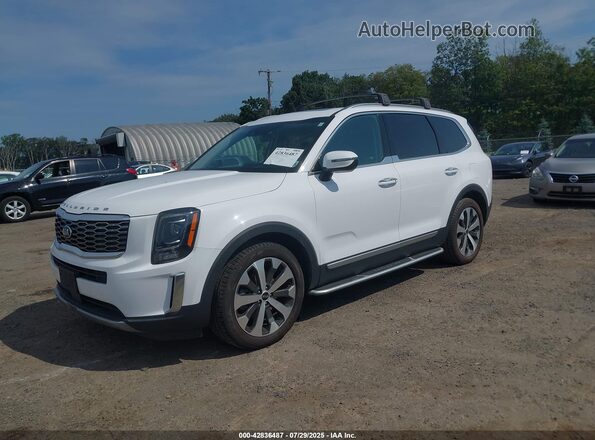 5XYP6DHC7MG130876 2021 KIA TELLURIDE White Front left