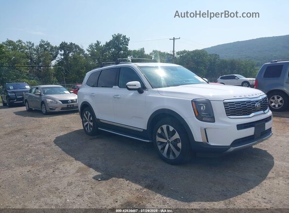 5XYP6DHC7MG130876 2021 KIA TELLURIDE White Front right