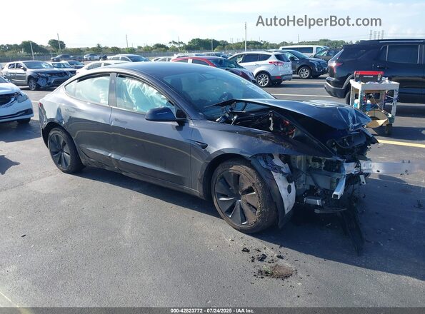 5YJ3E1EA3RF871771 2024 TESLA MODEL 3 Gray წინა მარჯვენა