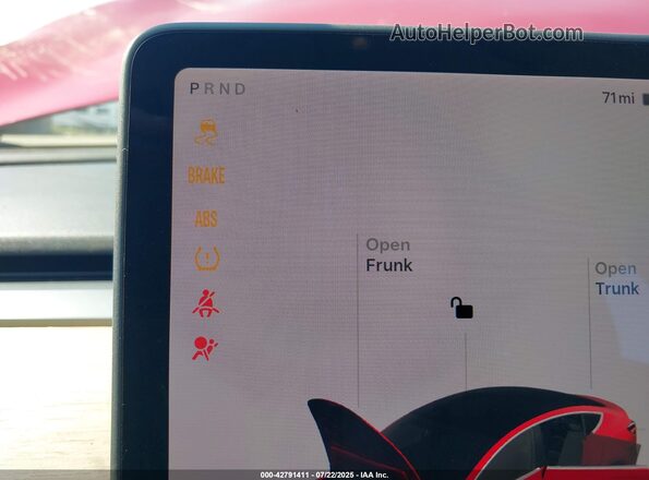 5YJ3E1EB3JF104712 2018 TESLA MODEL 3 Красный 