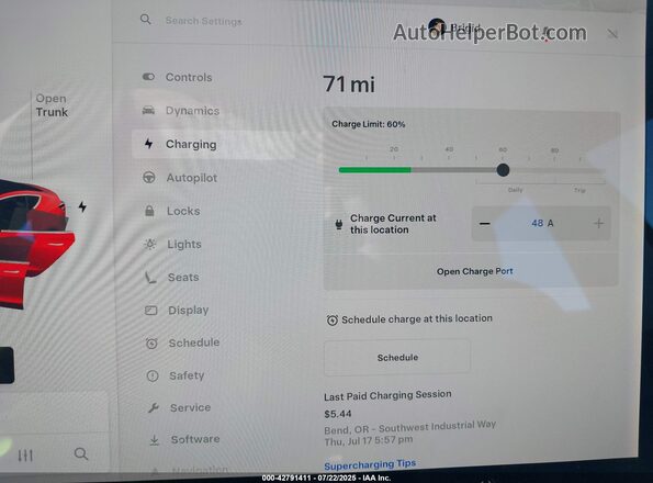 5YJ3E1EB3JF104712 2018 TESLA MODEL 3 Красный 