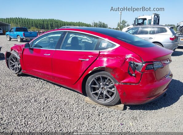 5YJ3E1EB3JF104712 2018 TESLA MODEL 3 Красный Задняя левая четверть