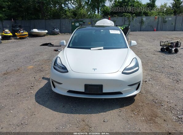 5YJ3E1EB6LF650486 2020 TESLA MODEL 3 White Vista del cuadro de instrumentos