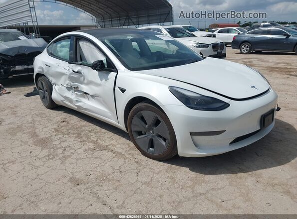 5YJ3E1EB9NF239084 2022 TESLA MODEL 3 White წინა მარჯვენა
