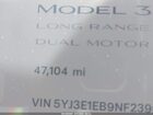 2022 Tesla Model 3 Long Range Dual Motor All-wheel Drive White vin: 5YJ3E1EB9NF239084
