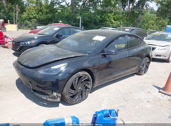 5YJ3E1EBXMF980648 2021 TESLA MODEL 3 Black Передня ліва чверть