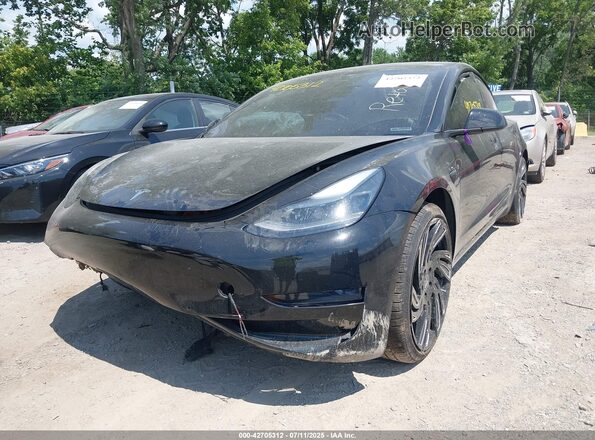 5YJ3E1EBXMF980648 2021 TESLA MODEL 3 Black Вид спереду
