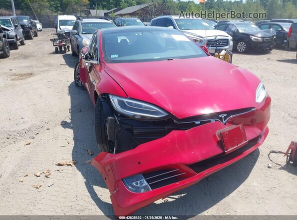 5YJSA1E28LF411156 2020 TESLA MODEL S Красный Вид щитка приборов