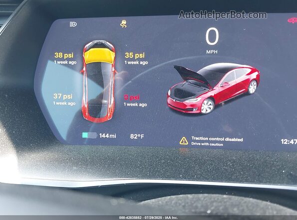 5YJSA1E28LF411156 2020 TESLA MODEL S Красный 