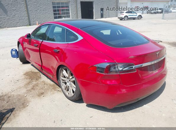 5YJSA1E28LF411156 2020 TESLA MODEL S Красный Панорамный вид салона 360°