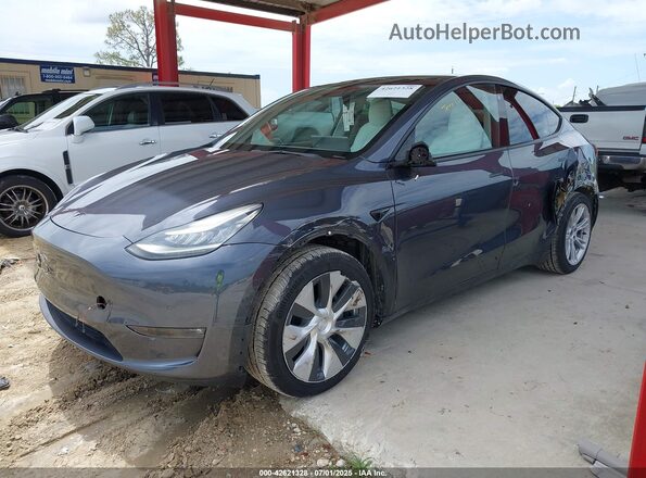 5YJYGAEE3MF144819 2021 TESLA MODEL Y Light Blue Przód lewy