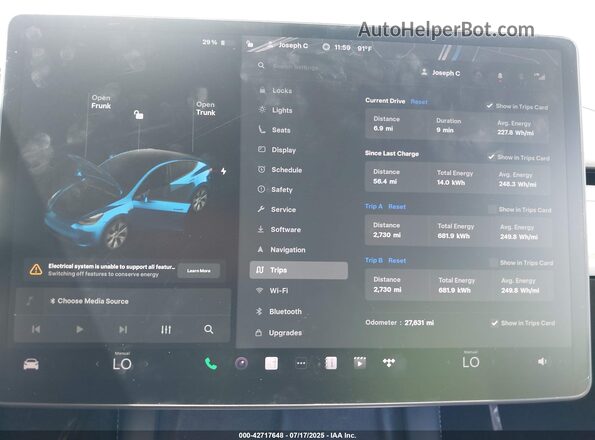 5YJYGDEE2MF242063 2021 TESLA MODEL Y Gray 
