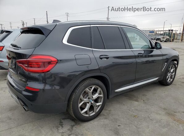 5UXTY3C05M9F61235 2021 BMW X3 Black Առջևի աջ
