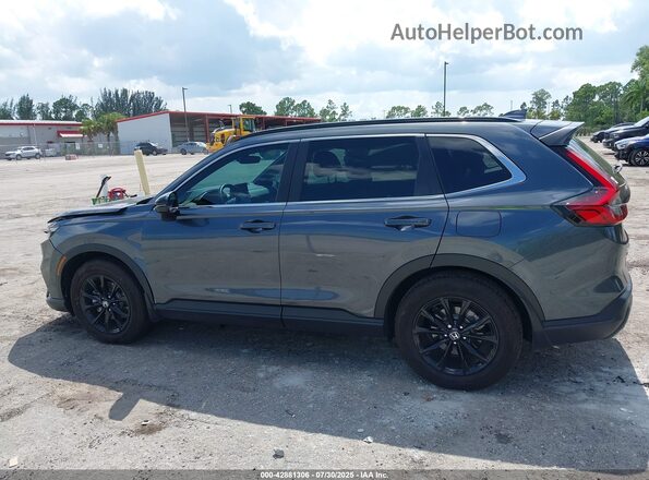 7FARS5H56SE009664 2025 HONDA CR-V HYBRID Blue Widok wnętrza 360 stopni