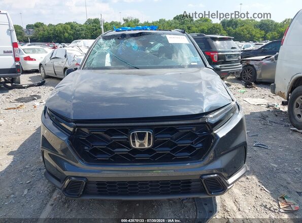 7FARS5H59RE007398 2024 HONDA CR-V HYBRID Gray Вид щитка приладів