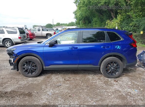 7FARS6H87RE003995 2024 HONDA CR-V HYBRID Blue Widok wnętrza 360 stopni