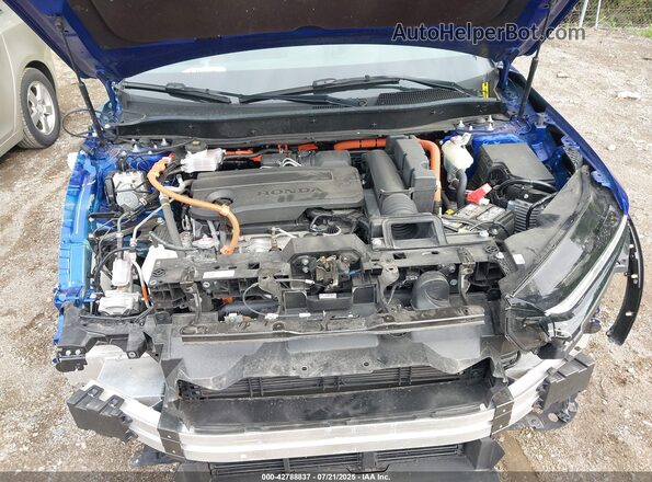 7FARS6H87RE003995 2024 HONDA CR-V HYBRID Blue Widok z tyłu
