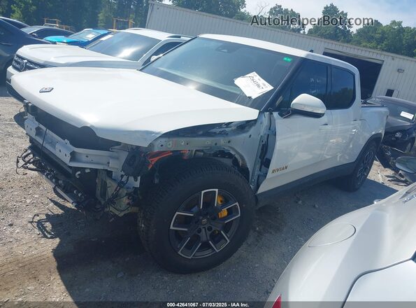 7FCTGAAL8NN002767 2022 RIVIAN R1T White Առջևի ձախ երեք քառորդ տեսարան