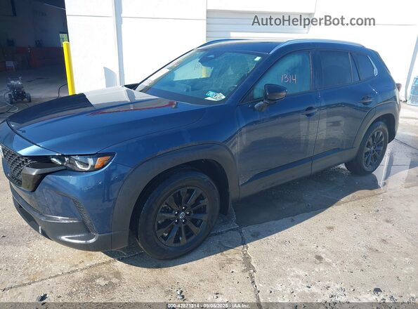 7MMVABAM3SN317163 2025 MAZDA CX-5 Dark Blue Առջևի ձախ երեք քառորդ տեսարան