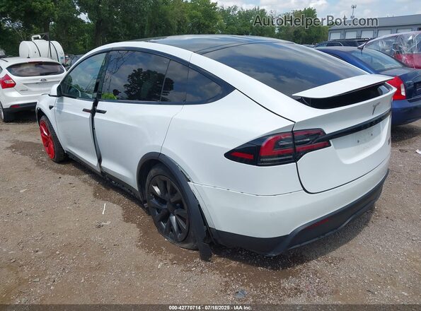 7SAXCBE69NF356232 2022 TESLA MODEL X Белый Задняя левая четверть