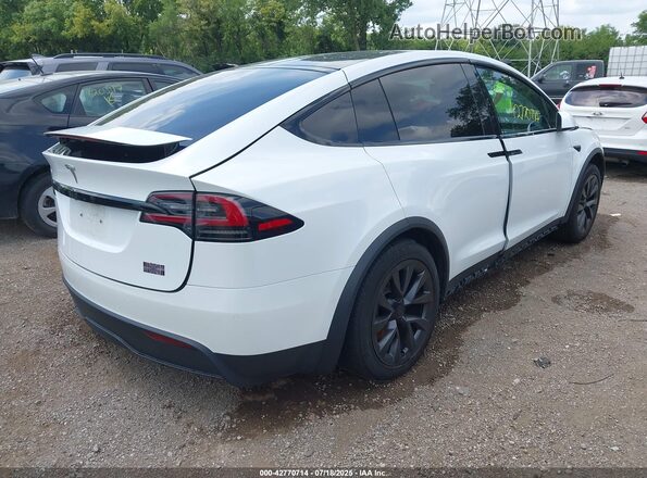 7SAXCBE69NF356232 2022 TESLA MODEL X Белый Задняя правая четверть