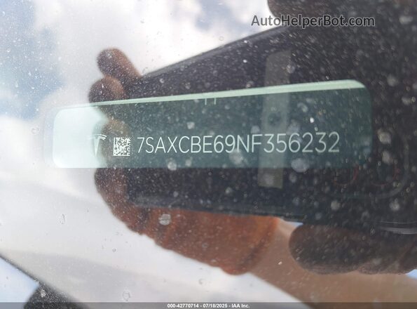 7SAXCBE69NF356232 2022 TESLA MODEL X Белый Вид подкапотного пространства