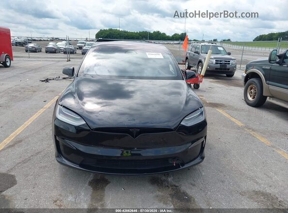 7SAXCBE6XNF342386 2022 TESLA MODEL X Черный Вид задней части салона